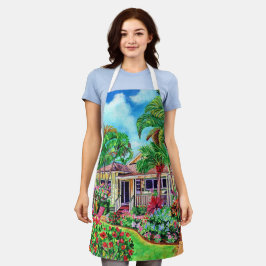 トロピカルハワイアンハウスBBQキッチンエプロン エプロン