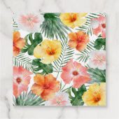 トロピカルハワイアンバースデーパーティギフトラベル フェイバータグ (裏面)