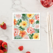 トロピカルハワイアンバースデーパーティナプキンス スタンダードカクテルナプキン (インサイチュ)