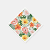 トロピカルハワイアンバースデーパーティナプキンス スタンダードカクテルナプキン (角)