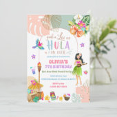 トロピカルハワイアンバースデー招待状 招待状 (スタンド正面)