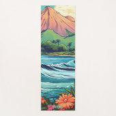 トロピカルハワイアンビーチ&マウンテンズヨガマット ヨガマット (正面)