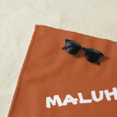 トロピカルハワイアンピースラブネームカラフルアイランド ビーチタオル (インサイチュ)