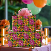 トロピカルハワイアンフローラボヘミアンアロハ ラッピングペーパー