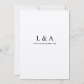 トロピカルハワイアンフローラ結婚&ココナッツ – クラフト 招待状 (裏面)