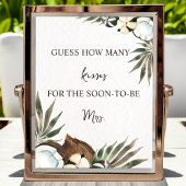 トロピカルハワイアンフローラ&ココナッツブライダルシャワー ポスター