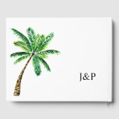 トロピカルハワイアンフローラ&ココナッツ ゲストブック (裏面)