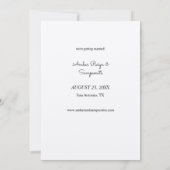 トロピカルハワイアンフローラ&パイナップルクラフト セーブザデート (裏面)