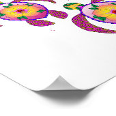 トロピカルハワイアンホヌウミガメ ポスター (角)