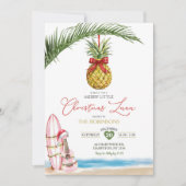 トロピカルハワイアンメリーリトルクリスマスルアウ(ハワイ式宴会) 招待状 (正面)