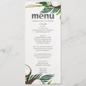 トロピカルハワイアン結婚ココナッツのメニュー メニュー (正面)