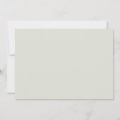 トロピカルハワイアン フラワー オン ホワイト エレガント 招待状 (裏面)