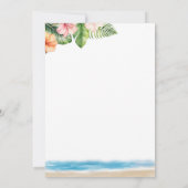 トロピカルハワイアン メリーリトルクリスマス ルアウ 招待状 (裏面)