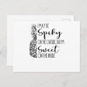 トロピカルハワイホリデイパイナップルことわざサマー ポストカード (正面/裏面)