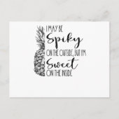 トロピカルハワイホリデイパイナップルことわざサマー ポストカード (正面)