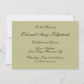 トロピカルハワイ アロハ フラワー グラフィック 招待状 (裏面)