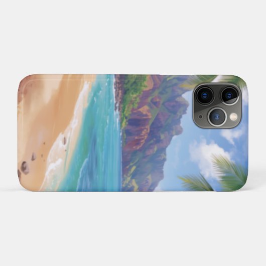 トロピカルハワイ Case-Mate iPhoneケース (裏面(横))
