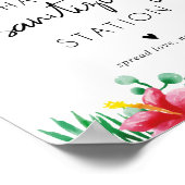 トロピカルハンドサニタイジングステーション ポスター (角)