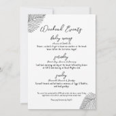 トロピカルハンドドロービーチバチェロレッテ 招待状 (裏面)