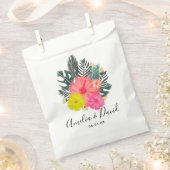 トロピカルハンドドロー結婚ドハワイ フェイバーバッグ (クリップ留めされた状態)