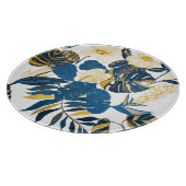 トロピカルハンドドロー:クリエイティブシームレスパターン カッティングボード (角)