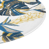 トロピカルハンドドロー:クリエイティブシームレスパターン カッティングボード (角)