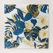 トロピカルハンドドロー:クリエイティブシームレスパターン ジグソーパズル (横)