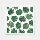 トロピカルハ絵を描ンドスイスのチーズ植葉物品 スタンダードカクテルナプキン (正面)