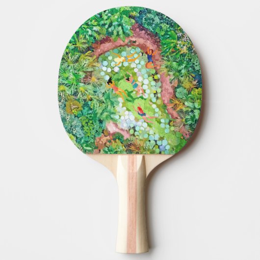 トロピカルバカイ 卓球ラケット (正面)
