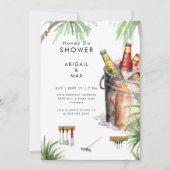 トロピカルバケットオブビールハニードカップルシャワーII 招待状 (正面)