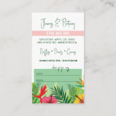 トロピカルバケーションスタグアンドドーパーティーチケット 名刺 (裏面)