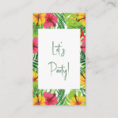 トロピカルバケーションスタグアンドドーパーティーチケット 名刺 (正面)