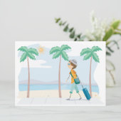 トロピカルバケーショントラベラーおもしろいビーチ旅行 招待状 (スタンド正面)