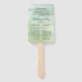 トロピカルバケーションパイナップルハイビスカスウェディングパーティー ハンドファン (裏面)