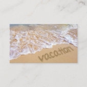 トロピカルバケーションビーチ 名刺 (正面)