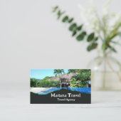 トロピカルバケーション、旅行代理店の名刺 名刺 (スタンド正面)