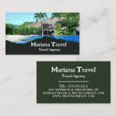 トロピカルバケーション、旅行代理店の名刺 名刺 (正面/裏面)