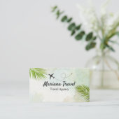 トロピカルバケーション、旅行代理店の名刺 名刺 (スタンド正面)