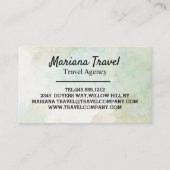 トロピカルバケーション、旅行代理店の名刺 名刺 (裏面)
