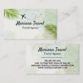 トロピカルバケーション、旅行代理店の名刺 名刺 (正面/裏面)