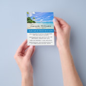 トロピカルバケーション、旅行代理店の広告フライヤー チラシ (手)