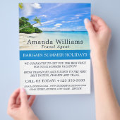 トロピカルバケーション、旅行代理店の広告フライヤー チラシ (手)