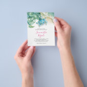 トロピカルバジェットスウィート16誕生日パーティーの招待状 チラシ (手)