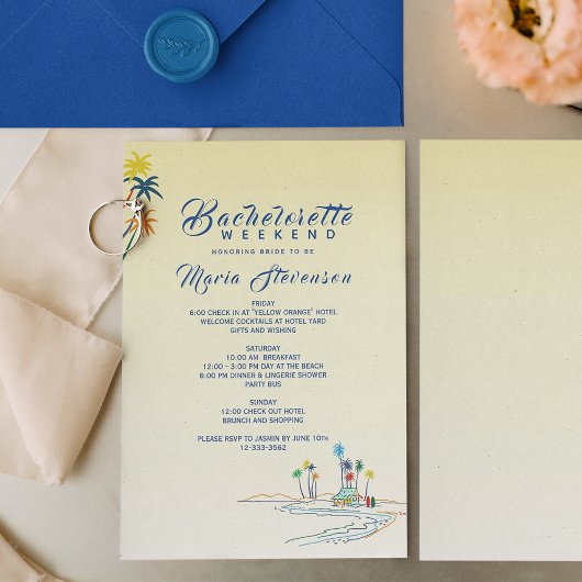 トロピカルバチェロレッテウィークエンド 招待状