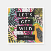 トロピカルバチェロレッテワイルド スタンダードカクテルナプキン (正面)