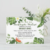 トロピカルバチェロレッテ週末スケジュール招待状 招待状 (スタンド正面)