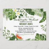 トロピカルバチェロレッテ週末スケジュール招待状 招待状 (正面/裏面)