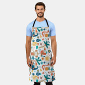 トロピカルバックヤードアーツ エプロン (着用した状態)