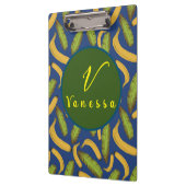 トロピカルバナナブルーリーフモノグラム クリップボード (左)