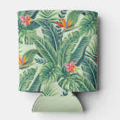 トロピカルバナナモンステラ葉パーム&フラワー 缶クーラー (裏面)